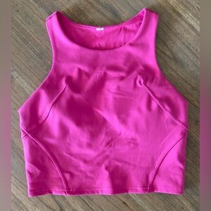Lululemon Hot Pink Sleeveless Crop Top